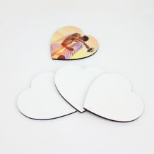 Sublimation 105mm Heart Blank MDF Coasters