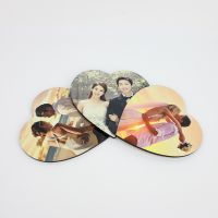 Sublimation 105mm Heart Blank MDF Coasters