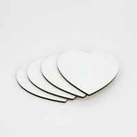 Sublimation 105mm Heart Blank MDF Coasters