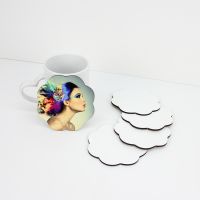 Sublimation 105mm Flower Blank MDF Coasters