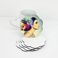 Sublimation 105mm Flower Blank MDF Coasters