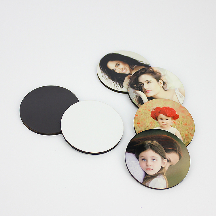 Sublimation Blank Round Shape MDF Fridge Magnets 60*60*4mm