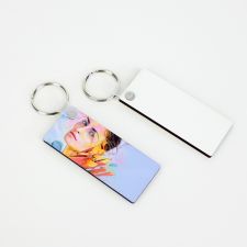 Double sided printing Sublimation Blank MDF Keychains( 70*30*3mm)