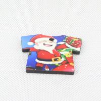 Double sided printing Sublimation Blank MDF Keychains( T-shirt)