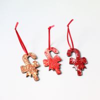 Sublimation Double-side MDF Christmas Ornaments -Crutch