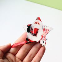 Sublimation Double-side MDF Christmas Ornaments -star