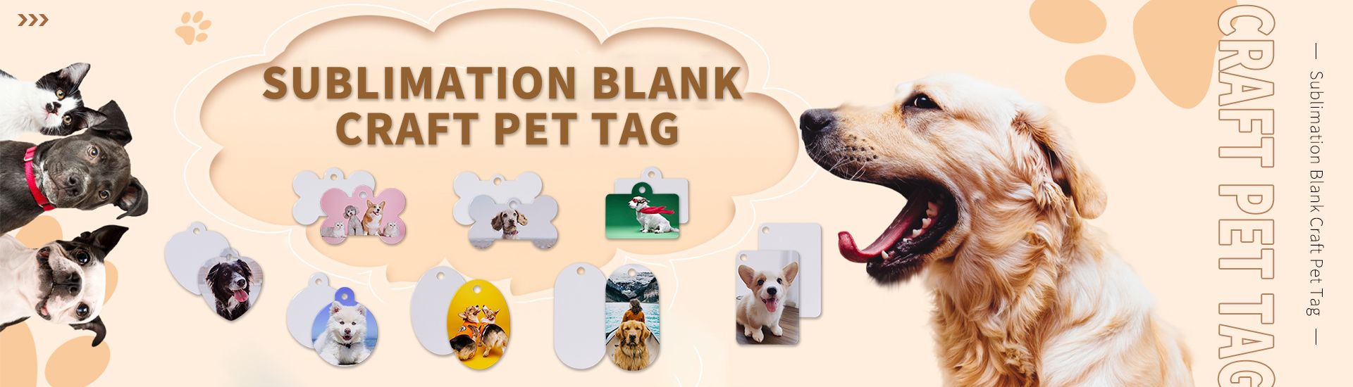 sublimation pet tag