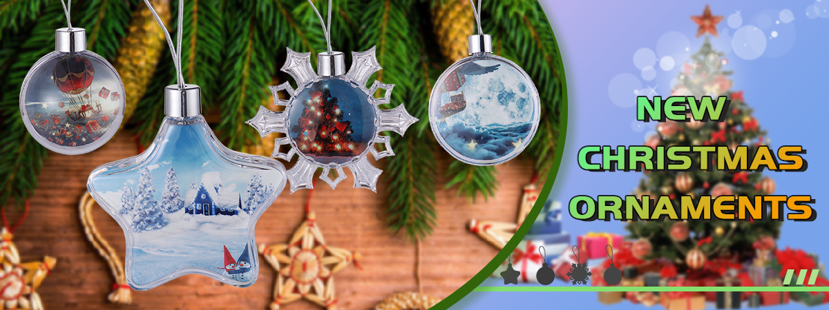 Novel and Beautiful Plastic Transparent Christmas Ornaments Coming!