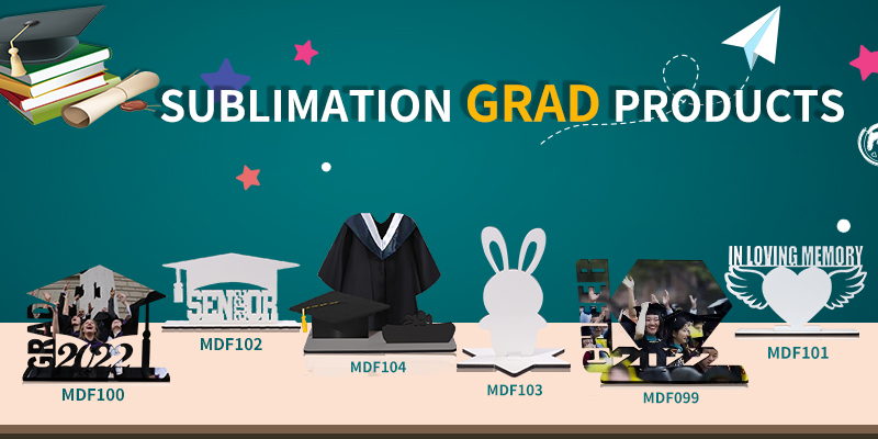 Sublimation MDF Graduation Cap Topper