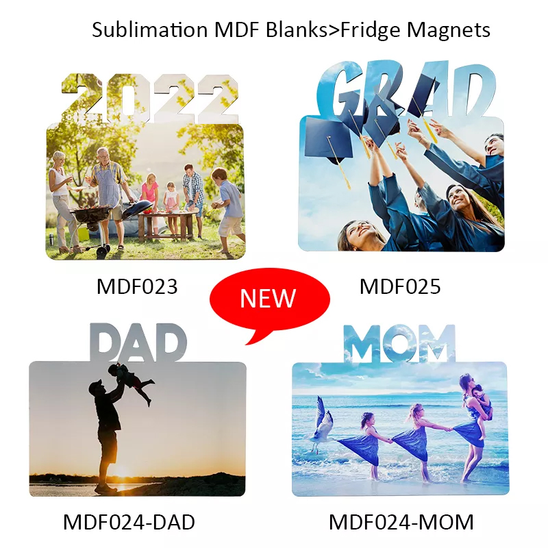 Sublimation Blank MDF Fridge Magnets 2022