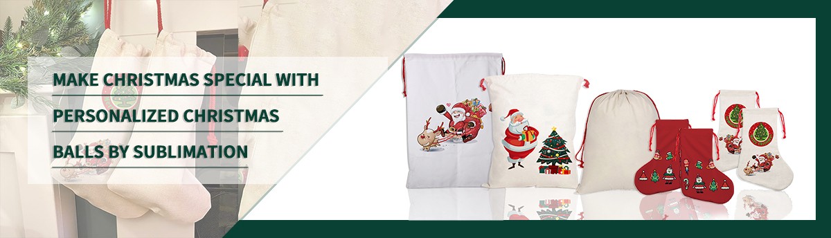 New Linen Christmas Items Santa Sack and Christmas Stocking