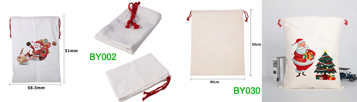 New Linen Christmas Items Santa Sack and Christmas Stocking