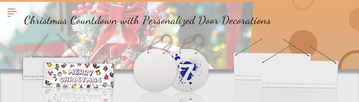 Christmas Countdown with Personalized Door Decorations