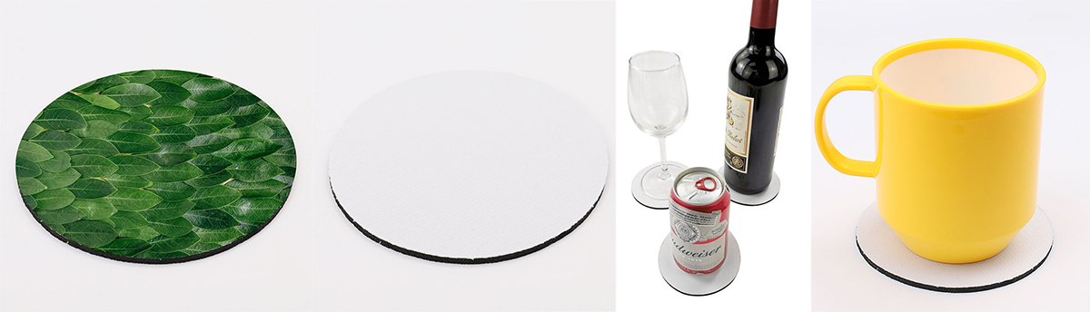 Different Materials of Coasters, Dining Table Decoration with Sublimation