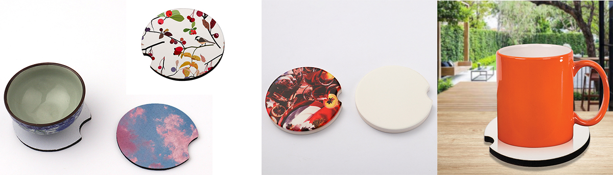 Different Materials of Coasters, Dining Table Decoration with Sublimation