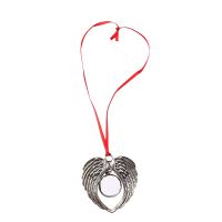 Sublimation Angle Wings Metal Christmas Ornaments