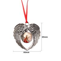 Sublimation Angle Wings Metal Christmas Ornaments