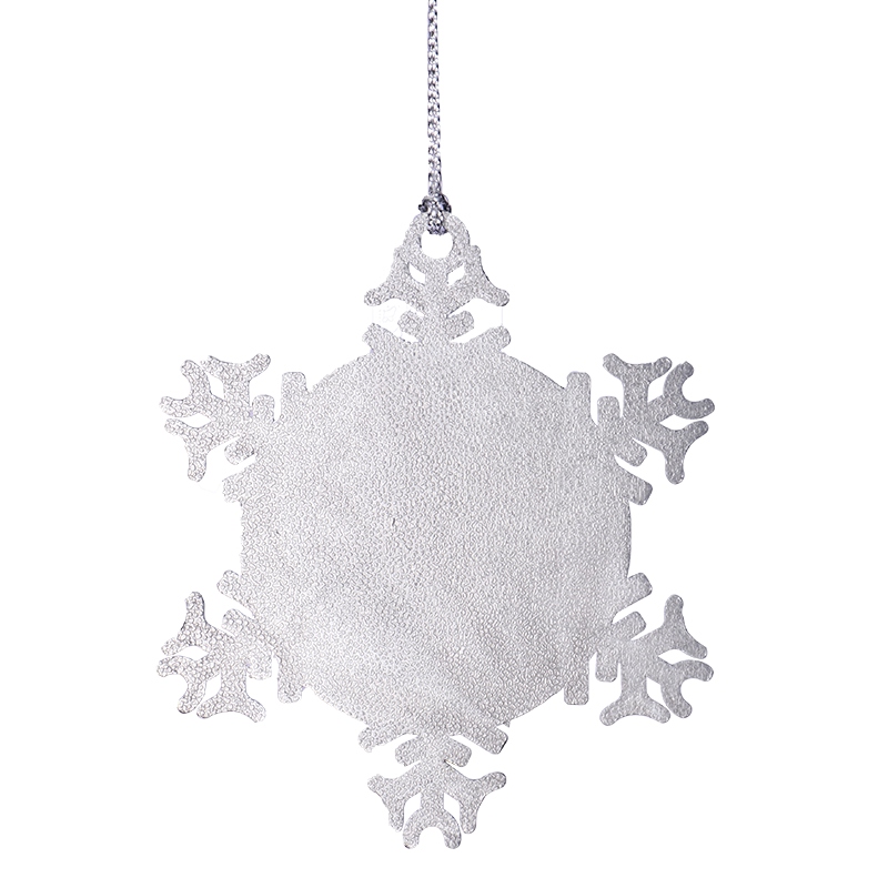 Sublimation Blank Metal Snowflake Christmas Ornaments