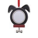 Sublimation Blank Metal Dog Shape Christmas Ornaments