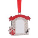 Sublimation Blank Metal Enamel Fireplace Christmas Ornaments