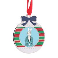 Sublimation Blank Metal Wreath Christmas Ornaments