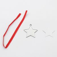 Sublimation Blank Metal Star shape hristmas Ornaments