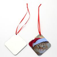 Sublimation Xmas Blank Double-sided MDF Christmas Ornaments
