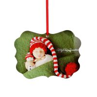 Sublimation Blank Xmas Double-sided MDF Christmas Ornaments