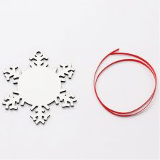 Sublimation blanks Xmas Blank Snowflake Shape MDF Christmas Ornaments