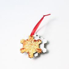 Sublimation Blank MDF Snowflake Shape Christmas Ornaments