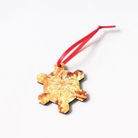 Sublimation Blank MDF Snowflake Shape Christmas Ornaments