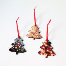 Sublimation Blanks MDF Double-sided Christmas Ornaments