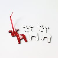 Sublimation MDF Elk shape Christmas Ornaments