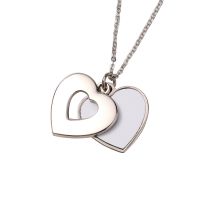 Sublimation Photo Heart Key Necklace 