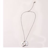 Sublimation Photo Heart Key Necklace 