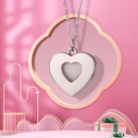 Sublimation Photo Heart Key Necklace 