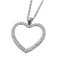 Sublimation Blanks Heart Diamond Necklace