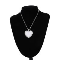 Sublimation Blanks Heart Diamond Necklace