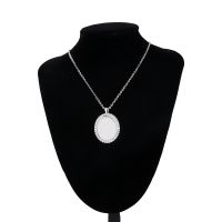 Sublimation Blanks Oval Diamond Necklace