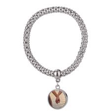 Sublimation Blank Corn Chain Silver Bracelet