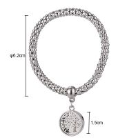 Sublimation Blank Corn Chain Silver Bracelet