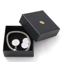 Sublimation Blank Corn Chain Silver Bracelet