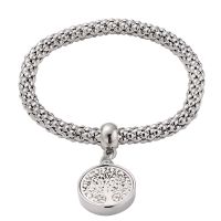 Sublimation Blank Corn Chain Silver Bracelet