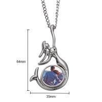 Sublimation Blank Mermaid Snap Button Necklace