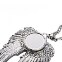 Sublimation Blank Snap on Angel Wings Necklace