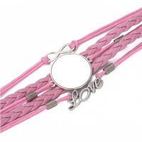 Sublimation Blank Braided Multi Layered Love Bracelet