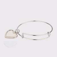 Sublimation Blank Metal Heart Bracelets