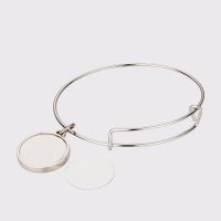 Sublimation Blank Metal Round Bracelets