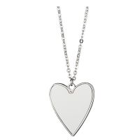 Sublimation Blank Metal Heart Necklace