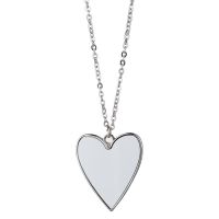 Sublimation Blank Metal Heart Necklace